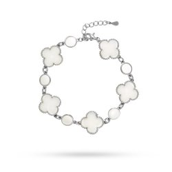 Браслет из серебра с керамикой и эмалью (Арт.tc-b00747-w-w-x-w-x)
