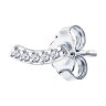 Серьга из серебра с фианитами (Арт.94170131)