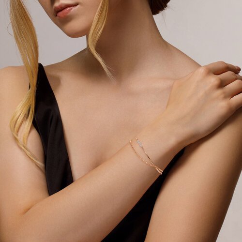 Браслет из золота с бриллиантами (Арт.1050125)