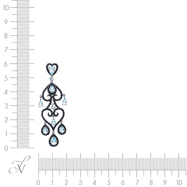Кулон из белого золота с сапфиром и топазом (Арт.mp51600-bs-skbt_pd_sa_bt_wg)
