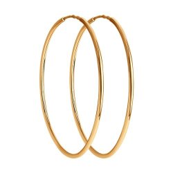 Серьги конго из золота (Арт.140059)