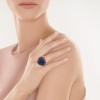 Кольцо золотое с бриллиантами, корундом и розовым сапфиром «Имперский Шик» JVG (арт.MR83)