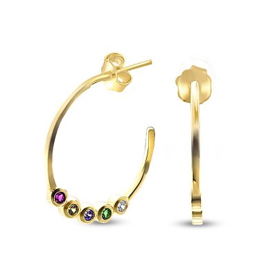 Серьги Серебряные крылья (Арт.02de4733gp-202_kubcirkonii)