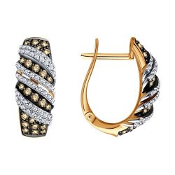 Серьги из золота с бриллиантами (Арт.1022273)