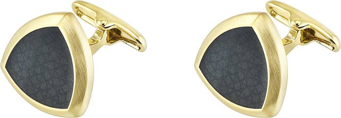 Запонки из ювелирного сплава с смолой (Арт.2-b-1027-11-e)