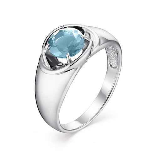Кольцо из серебра с ювелирным стеклом Алькор 01-1128_ЮСТС-00