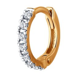 Серьга из золота с бриллиантами (Арт.1170014)