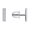 Серьги из серебра с бриллиантами (Арт.94-222-02055-1)