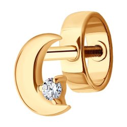 Серьга из золота с фианитом (Арт.170045)