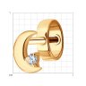 Серьга из золота с фианитом (Арт.170045)