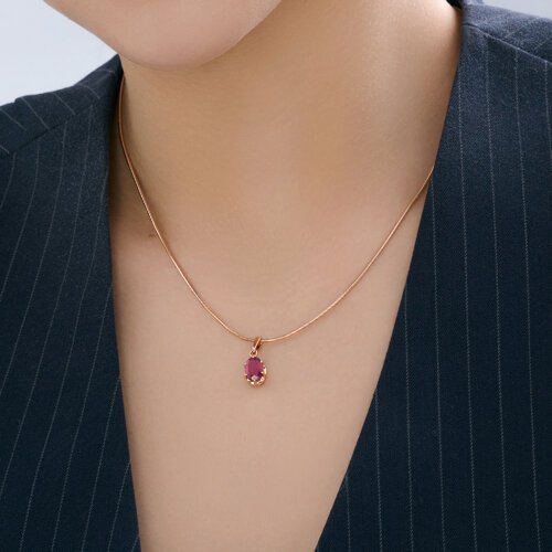 Подвеска из золота с рубином (Арт.4030204)