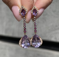 Серьги из золота с аметистом и бриллиантом (Арт.er-33487_sr_ps_am_pink)