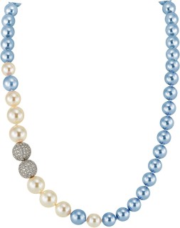 Ожерелье с жемчугом и кубическим цирконием Pearl Kiss 27S от Rivoli (арт.1L-SK-2-27)