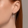 Серьги из серебра с фианитами (Арт.94026603)