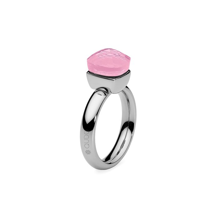 Кольцо с розовой кристаллической вставкой Firenze Light Rose Qudo (арт.610270 R/S)
