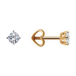 Серьги из золота с фианитами (Арт.51-122-00733-2)