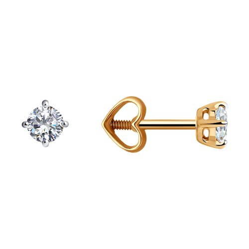 Серьги из золота с фианитами (Арт.51-122-00733-2)