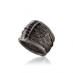 Серебряное кольцо BEAVERS со шпинелью 1548sh_ox