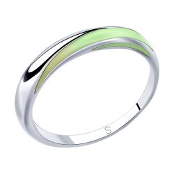 Кольцо из серебра с эмалью (Арт.94012812)