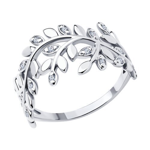 Кольцо из серебра с фианитами (Арт.94013810)