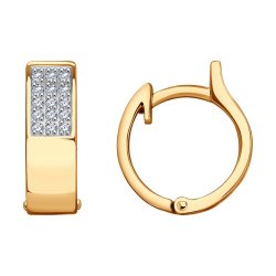 Серьги из золота с фианитами (Арт.0200146)
