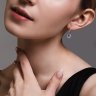 Серьги из белого золота с бриллиантами и танзанитами (Арт.6024275-3)