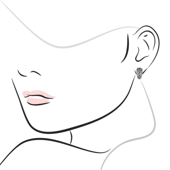 Серьги серебряные с узором «Крылья» Myjewels (арт.020005-228-71_)