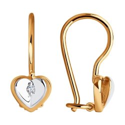 Серьги из золота с фианитами (Арт.029117)