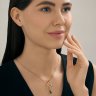 Подвеска золотая пробы 585 с изумрудом гидротермальным (Арт.73-00150)