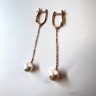 Серьги золотые с жемчугом «Дары Нимфы» Estet (арт.01С318338-2)
