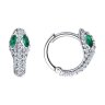 Серьги из серебра с фианитами (Арт.94025968)