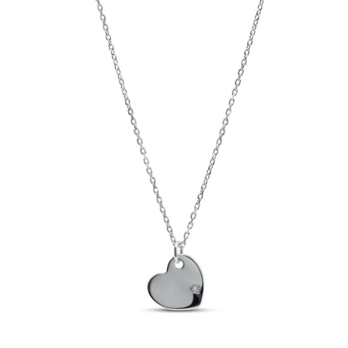 Ожерелье серебряное с куб. цирконием «Серебряные крылья» MyJewels (арт.0512)