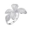 Кольцо серебряное с фианитами «Flower Blossom» Fresh Jewelry (арт.CZ-R01803-X-W-X-X-W)