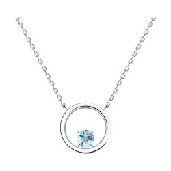 Колье из серебра с топазом (Арт.92070100) Колье из серебра с топазом (Арт.92070100)