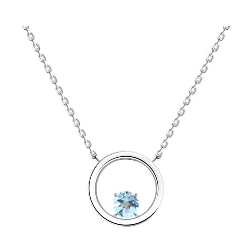 Колье из серебра с топазом (Арт.92070100) Колье из серебра с топазом (Арт.92070100)