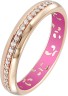 Кольцо обручальное с бриллиантами и эмалью «Pink Éternité» Korloff (арт.K11HL07PG)