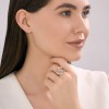 Кольцо серебряное с эмалью «Объезд препятствий» Соколов (арт.94-110-02390-1)