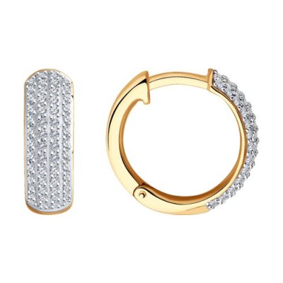 Серьги из золота с бриллиантами (Арт.1021760)