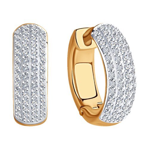 Серьги из золота с бриллиантами (Арт.1021760)