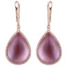 Серьги золото с аметистом и бриллиантами «Розовый Тумансвет» MyJewels (арт.EE00071DAMD4R4_SR_PINK)