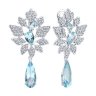 Серьги из серебра с топазами и фианитами (Арт.94-321-00111-1)
