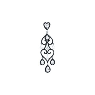 Кулон с бриллиантами и топазами «Ночная Вуаль» из белого золота My Jewels (арт.MP51600A-BD-WTP_DB_WG)