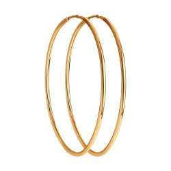 Серьги конго из золота (Арт.140060)