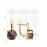 Серьги из золочёного серебра с фианитами (Арт.93-120-01991-2)