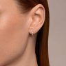 Серьга из белого золота с бриллиантами (Арт.1170014-3)