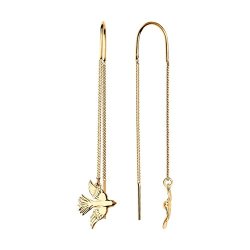 Серьги из золоченого серебра (Арт.93021147)
