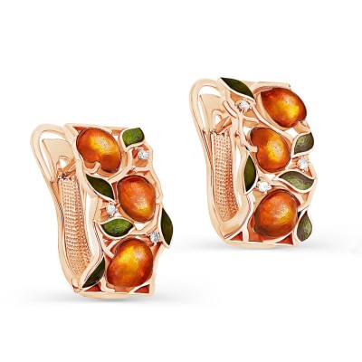 Серьги золото с бриллиантами «Сады заката» Kabarovsky (арт.12-01013-1001)