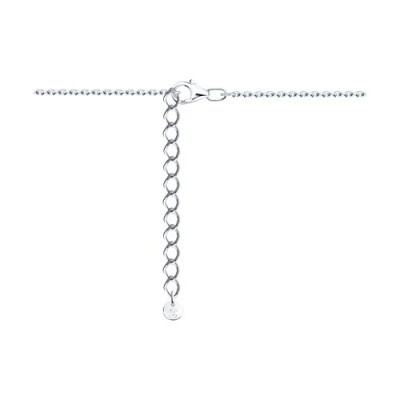 Колье из серебра с фианитом «Розовый Город» Соколов (арт.94071083)