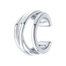 Серьга из серебра 925 без вставок «Линии свободы» Соколов (арт.9417)