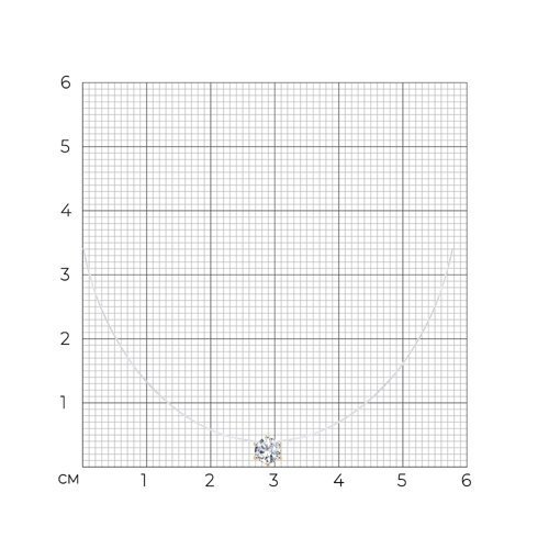 Колье из золота с фианитом (Арт.51-170-01157-6)